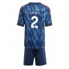 Arsenal William Saliba #2 Bortedraktsett Barn 2025-26 Kortermet (+ korte bukser)